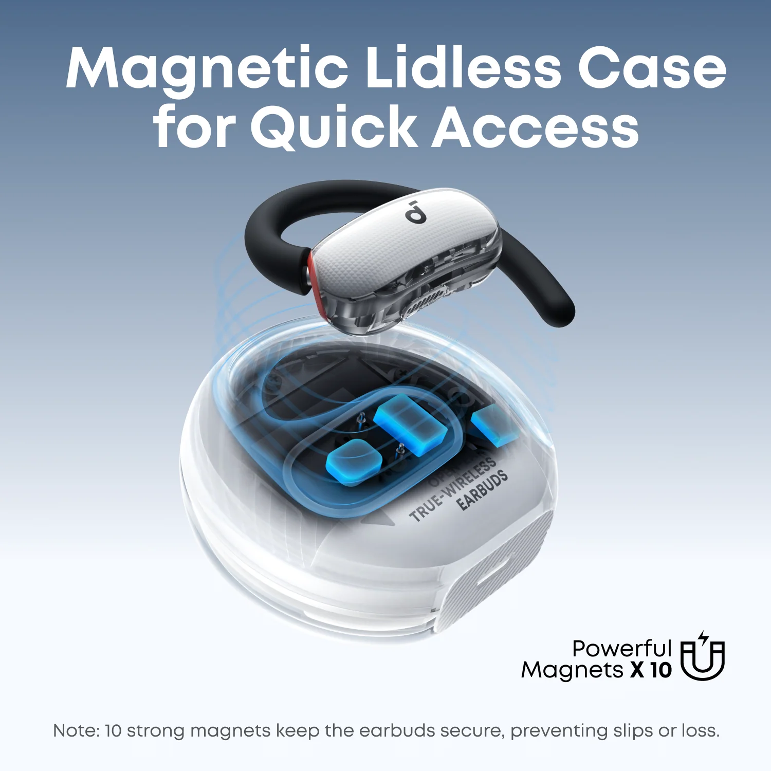 soundcore V40i | Comfortable Fit and Clear Sound, Lidless Case - Image 3