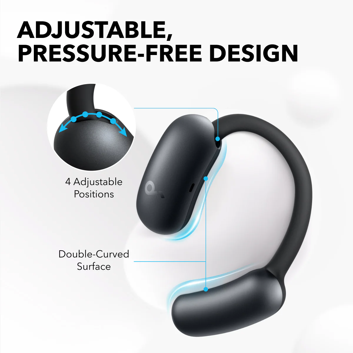 soundcore AeroFit 2 | Adjustable Open-Ear Wireless Earbuds - Image 3