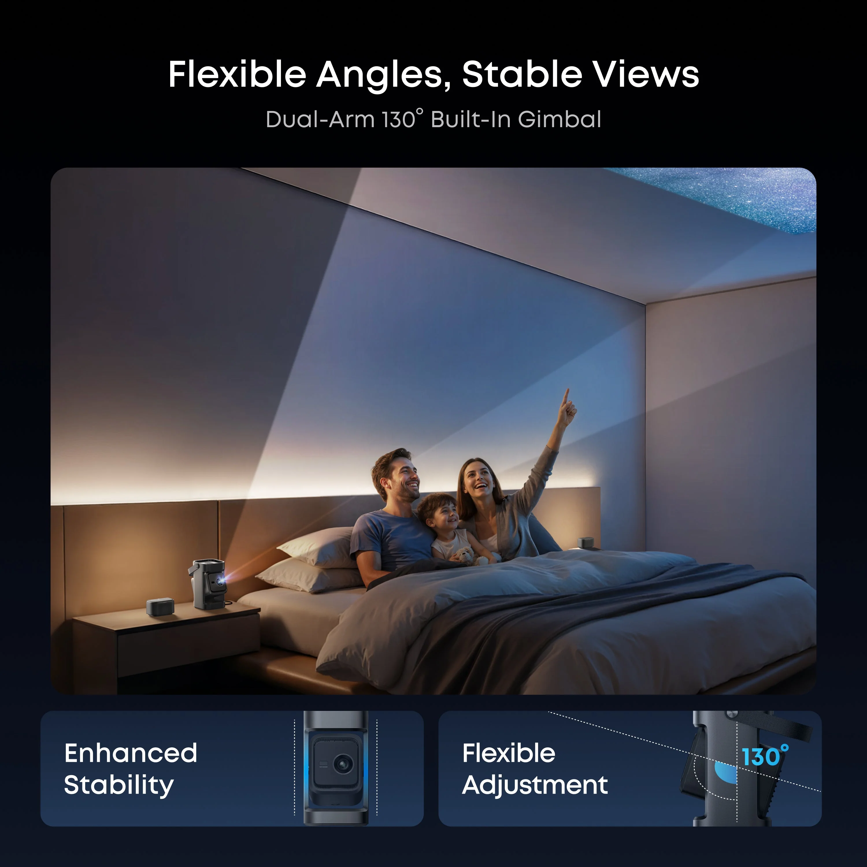 soundcore Nebula P1  World's First Portable Projector with Detachable Speakers - Image 5